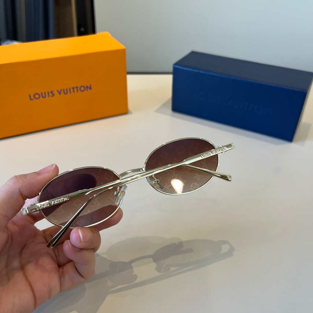 Louis Vuitton Metal Fashion Brown Lens Sunglasses for Men & Women - 997417 - detail image 7