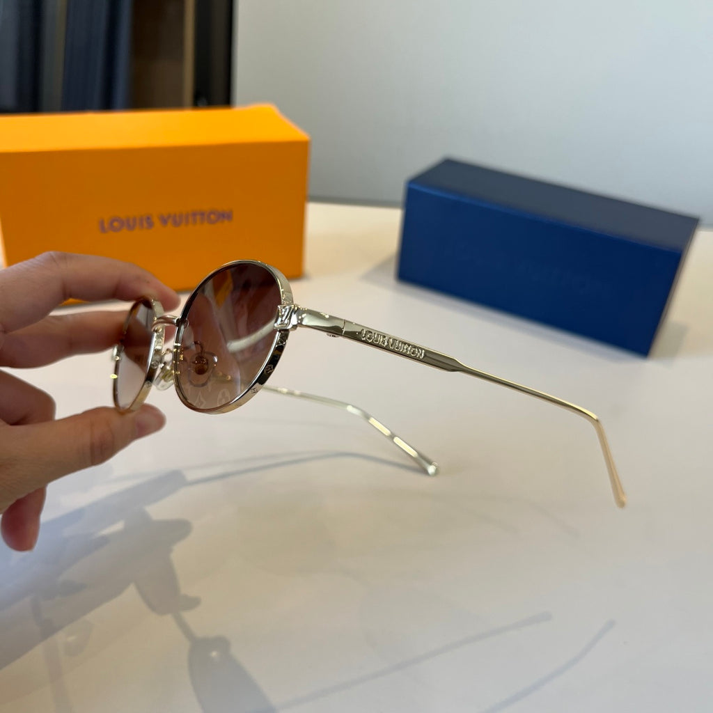 Louis Vuitton Metal Fashion Brown Lens Sunglasses for Men & Women - 357674 - detail image 6