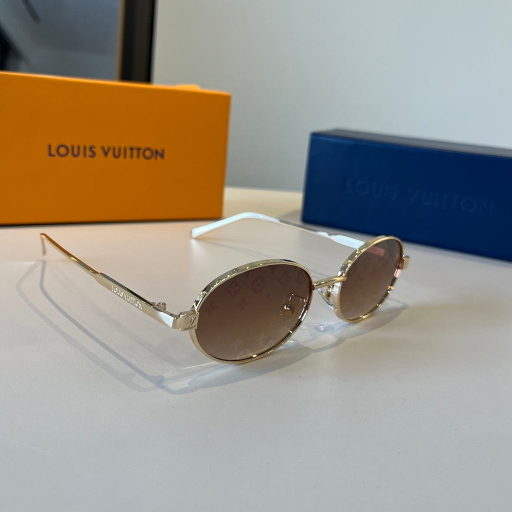 Louis Vuitton Metal Fashion Brown Lens Sunglasses for Men & Women - 997417