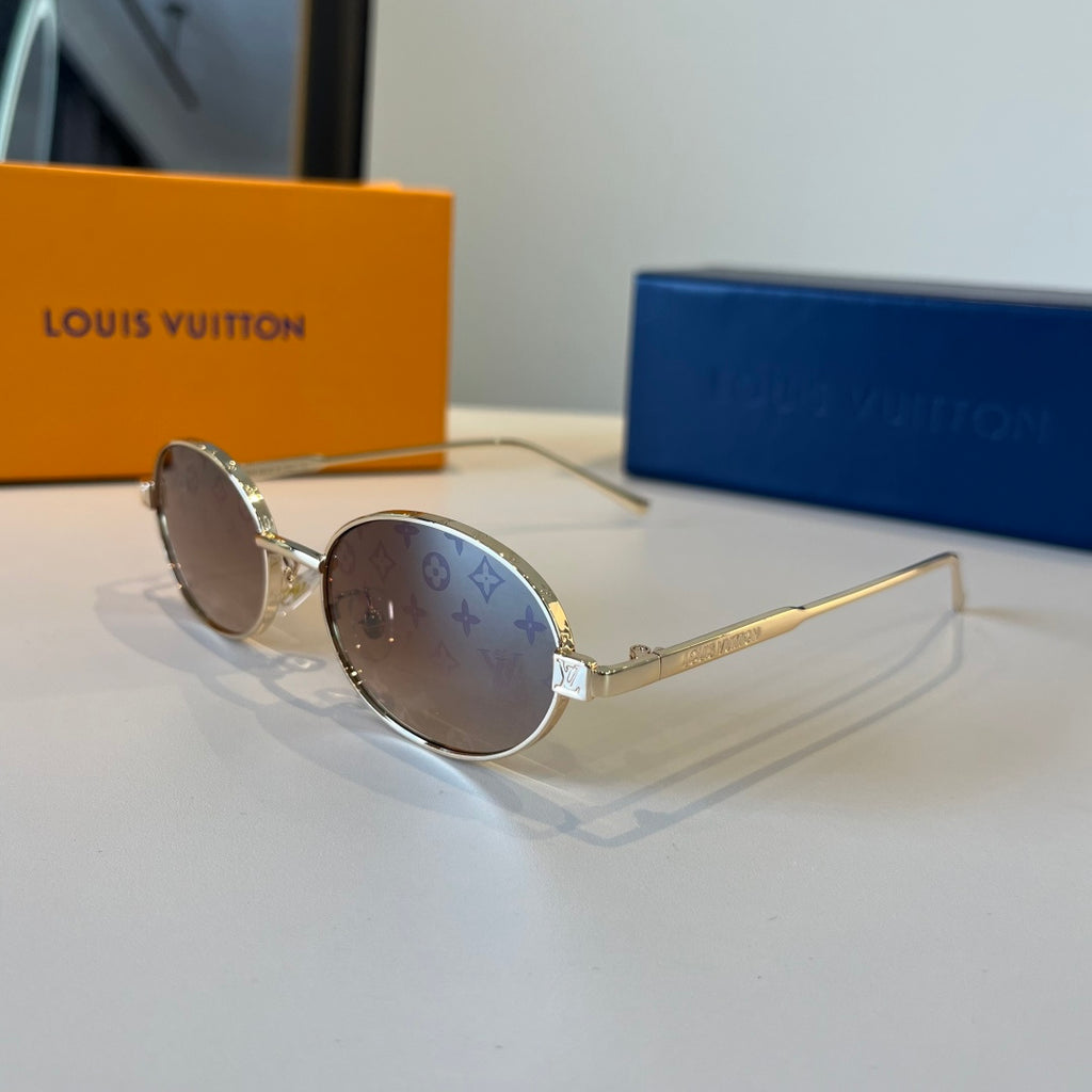 Louis Vuitton Metal Fashion Brown Lens Sunglasses for Men & Women - 997417 - detail image 3