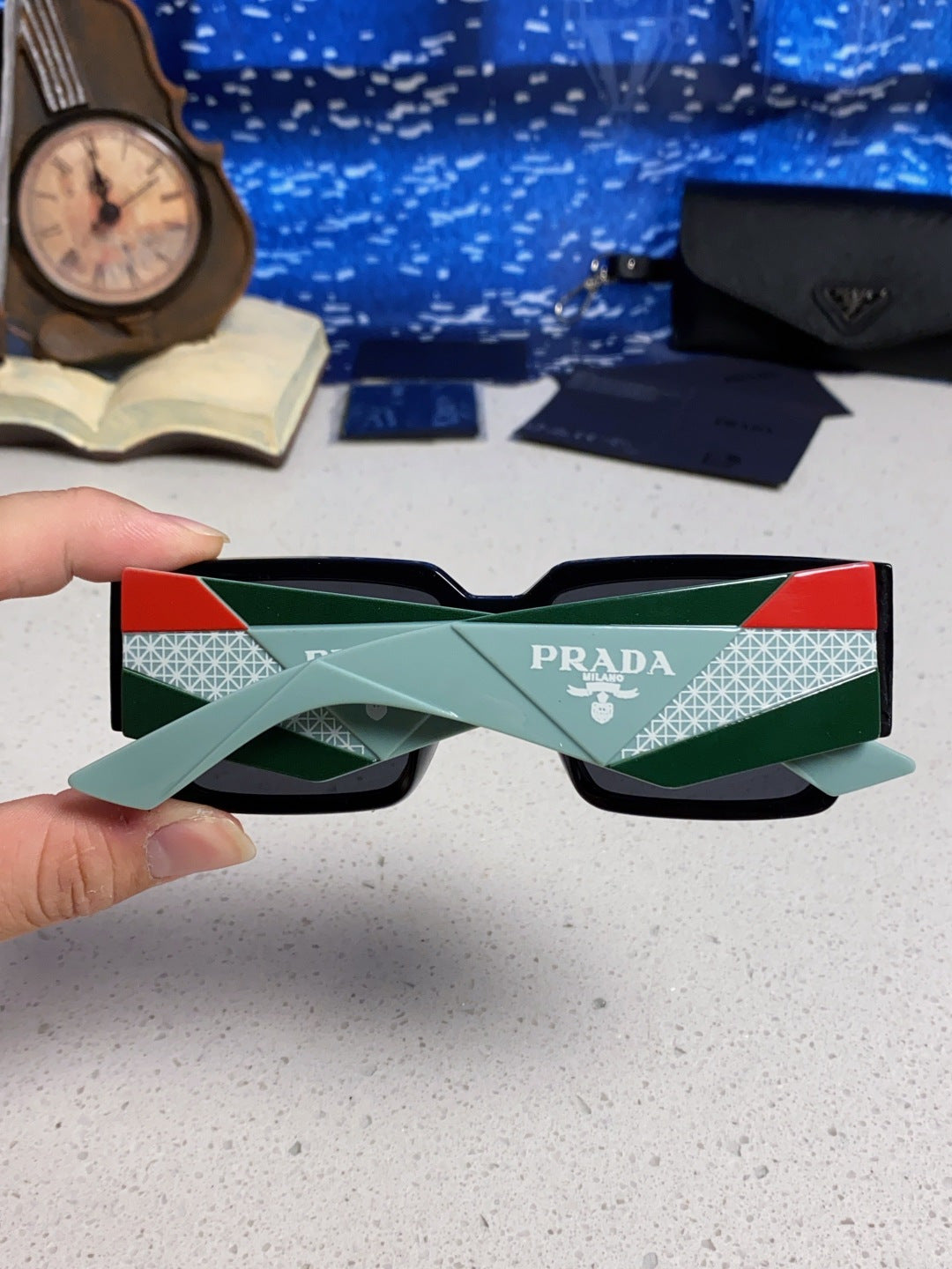 Prada Fashion Black Lens Sunglasses for Men & Women - 382722 - detail image 5