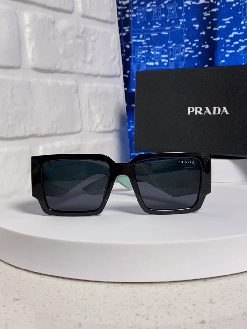 Prada Fashion Black Lens Sunglasses for Men & Women - 382722 - detail image 2