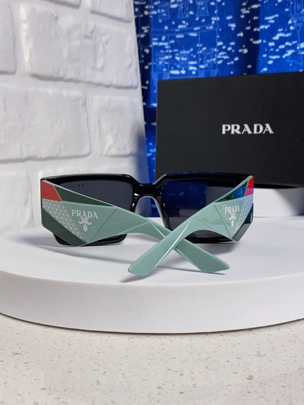 Prada Fashion Black Lens Sunglasses for Men & Women - 382722 - detail image 3