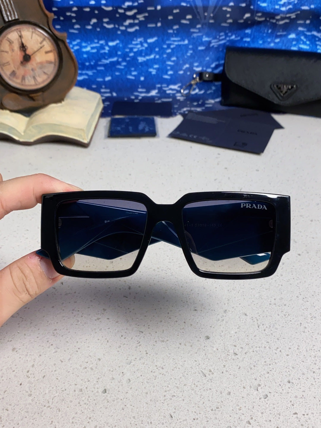Prada Fashion Silver Lens Sunglasses for Men & Women - 382723 - detail image 4