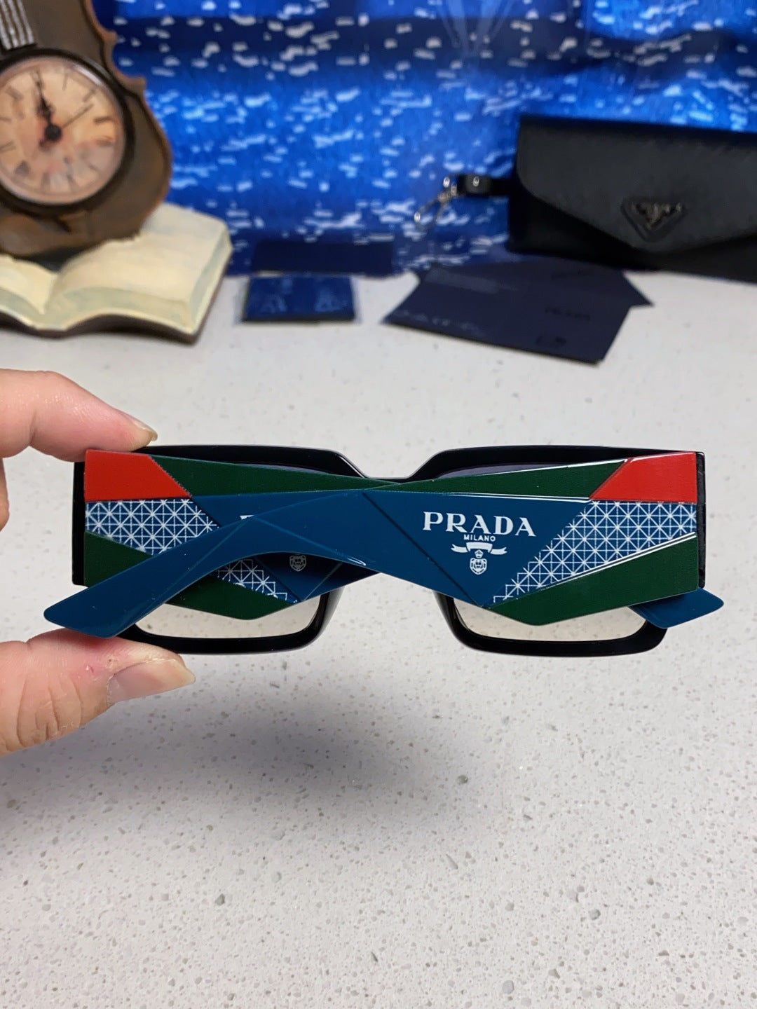 Prada Fashion Silver Lens Sunglasses for Men & Women - 382723 - detail image 5