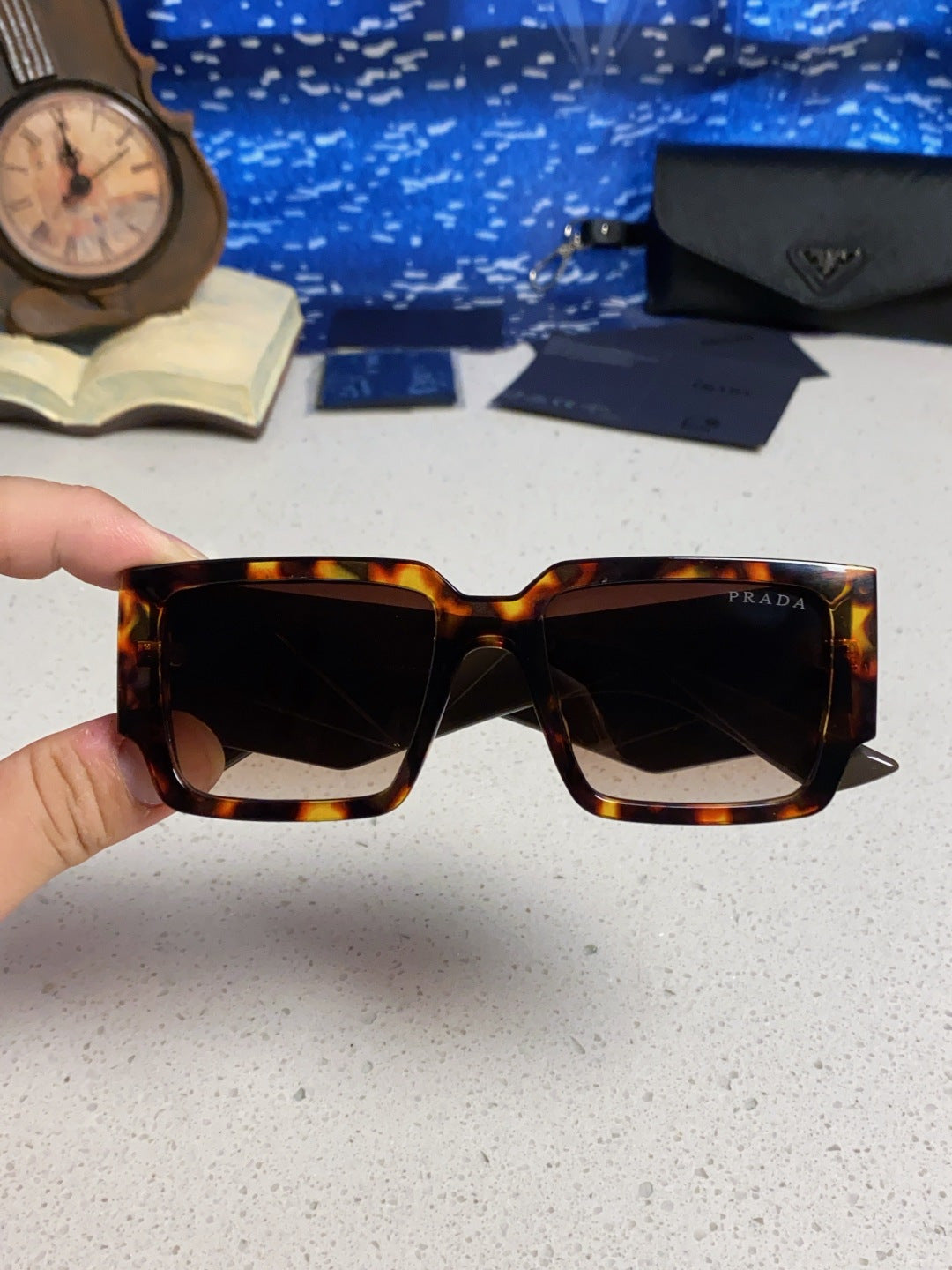 Prada Fashion Brown Lens Sunglasses for Men & Women - 382724 - detail image 4