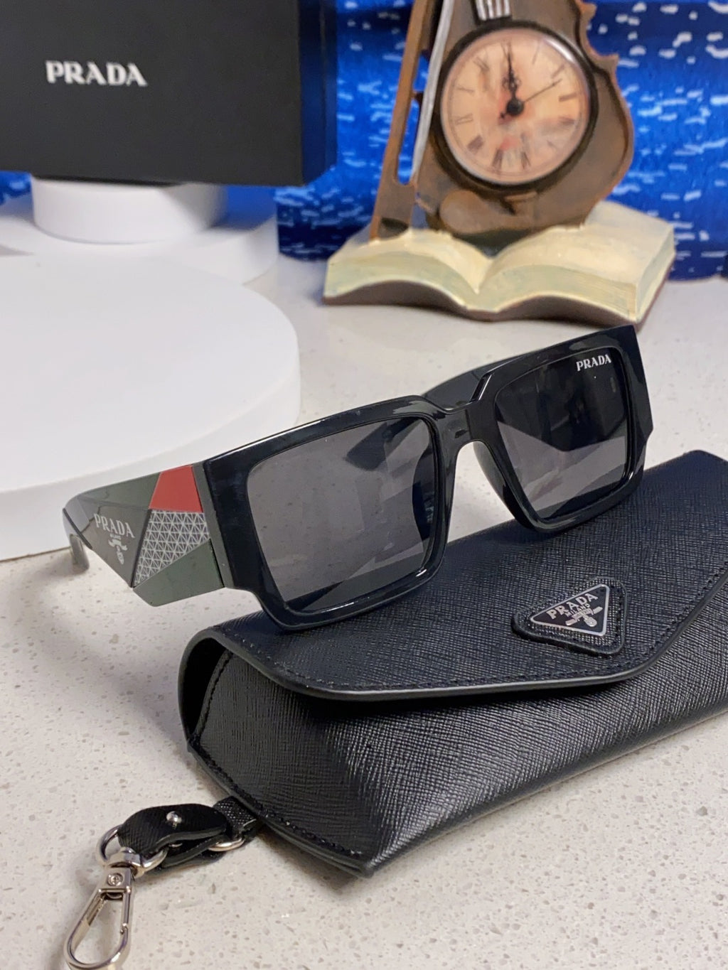 Prada Fashion Black Lens Sunglasses for Men & Women - 382725 - detail image 10