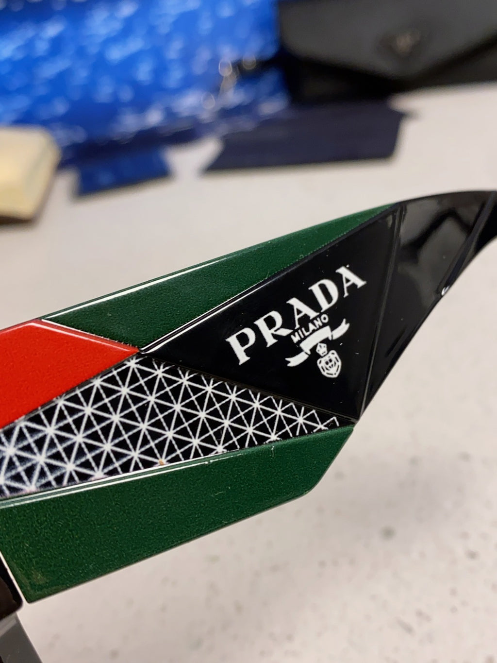 Prada Fashion Black Lens Sunglasses for Men & Women - 382725 - detail image 7