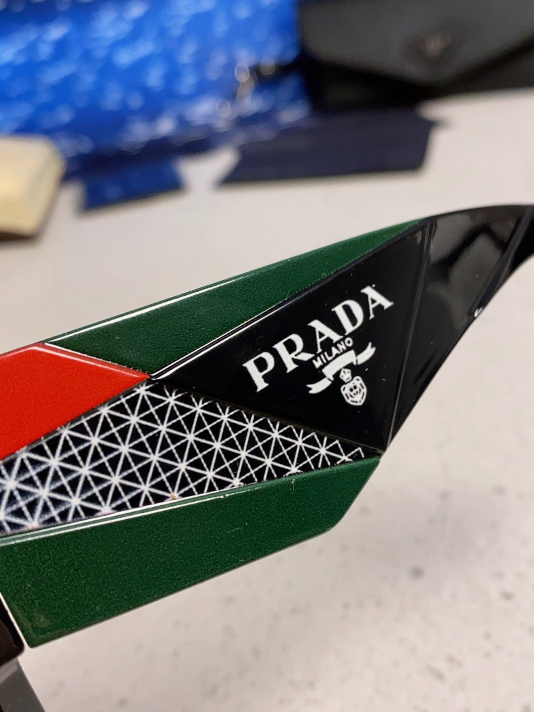 Prada Fashion Black Lens Sunglasses for Men & Women - 382725 - detail image 7