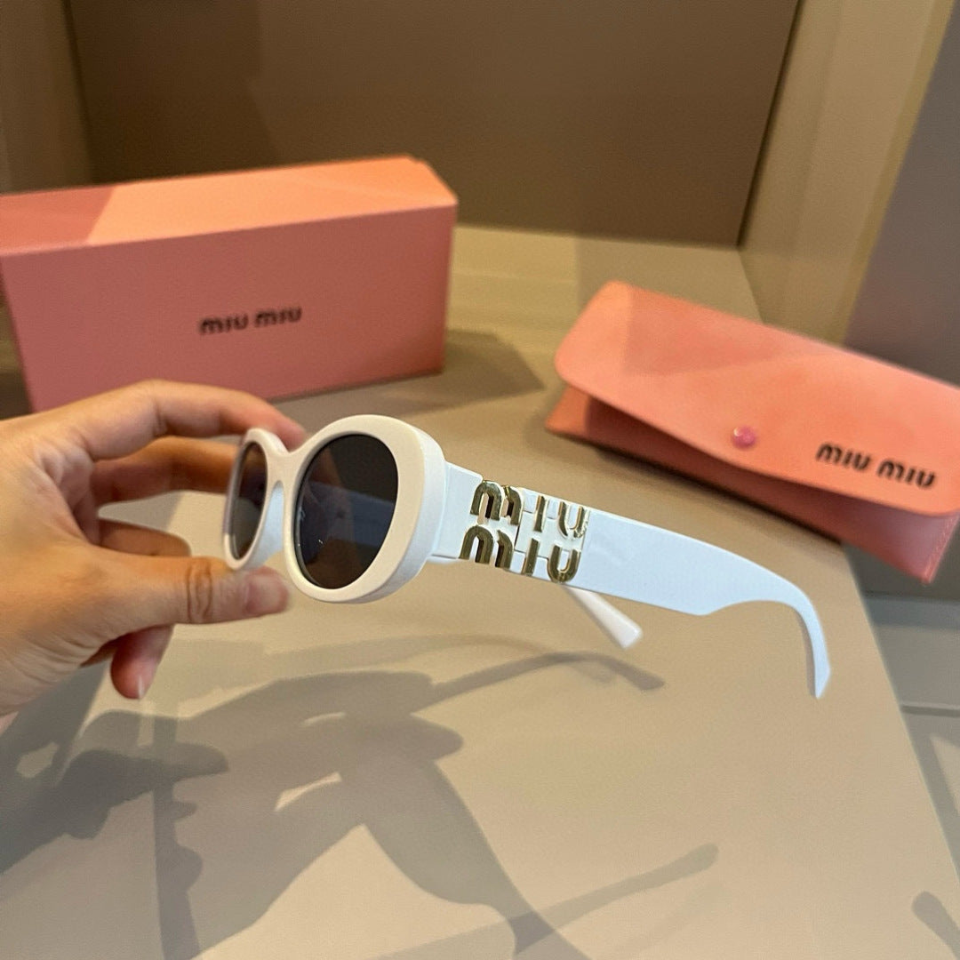 Miu Miu Cat-Eye Gold Lens Sunglasses for Men & Women - 432679 - detail image 4