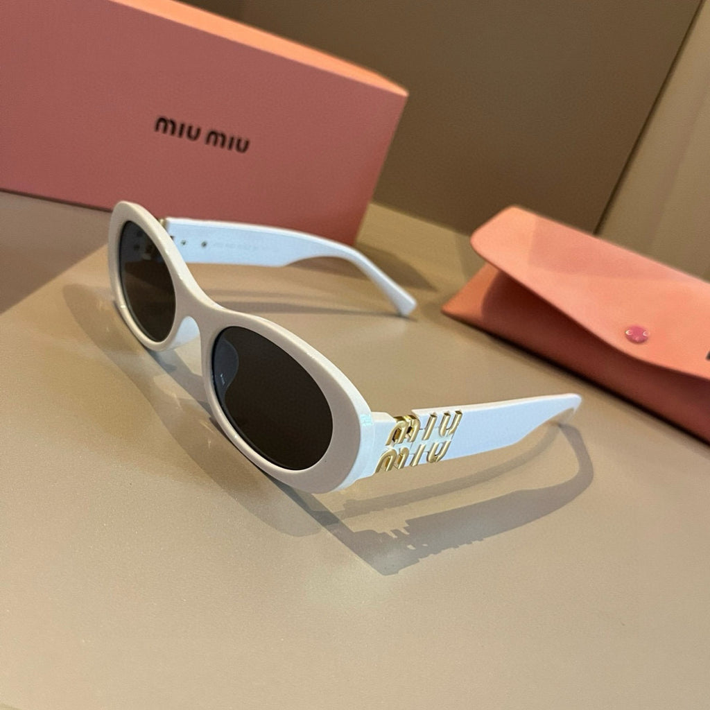 Miu Miu Cat-Eye Gold Lens Sunglasses for Men & Women - 432679 - detail image 3