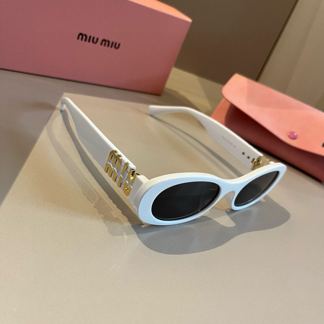 Miu Miu Cat-Eye Gold Lens Sunglasses for Men & Women - 399160