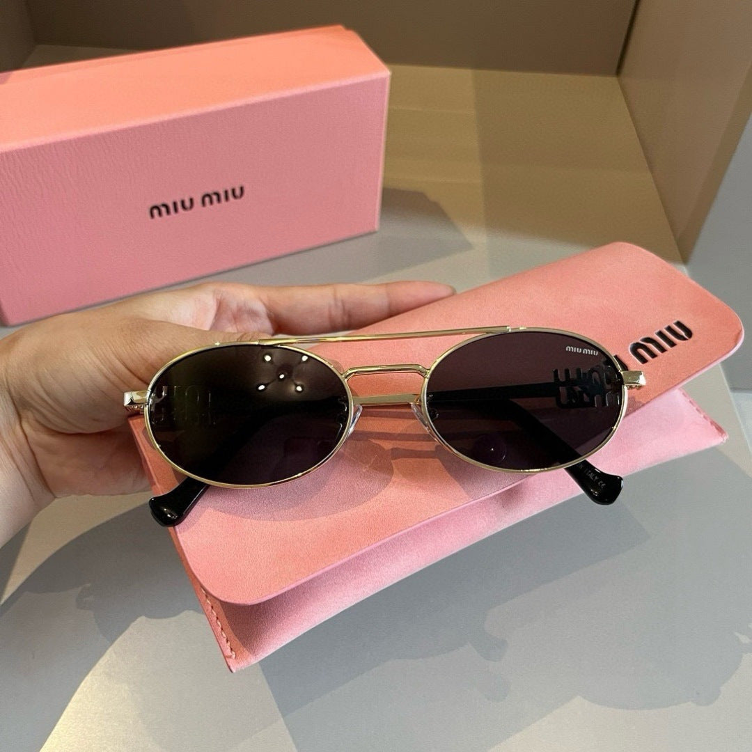 Miu Miu Metal Fashion Brown Lens Sunglasses for Men & Women - 432573 - detail image 8