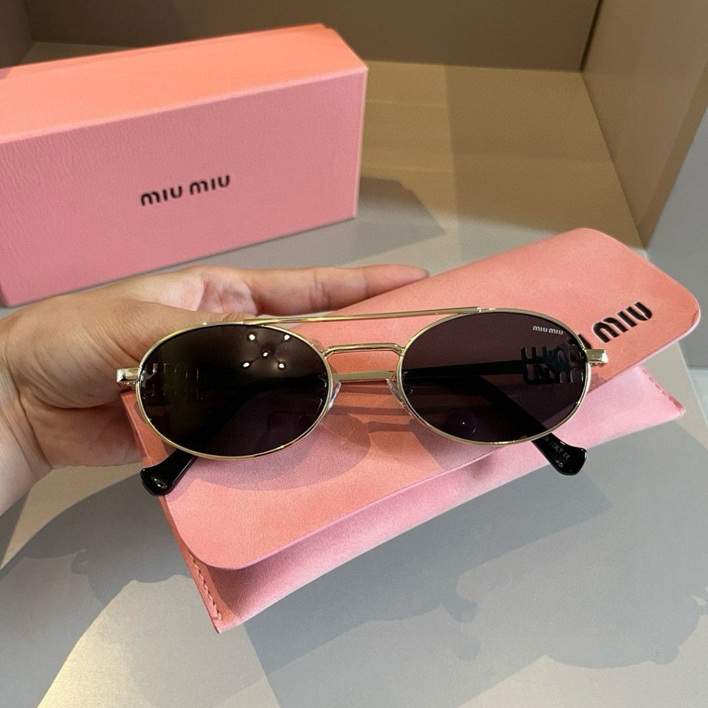 Miu Miu Metal Fashion Brown Lens Sunglasses for Men & Women - 399244 - detail image 8