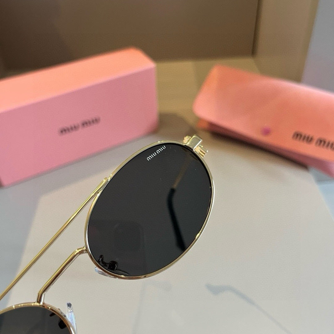 Miu Miu Metal Fashion Brown Lens Sunglasses for Men & Women - 432573 - detail image 5
