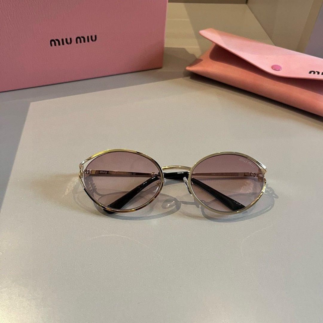 Miu Miu Metal Fashion Silver Lens Sunglasses for Men & Women - 432564 - detail image 4