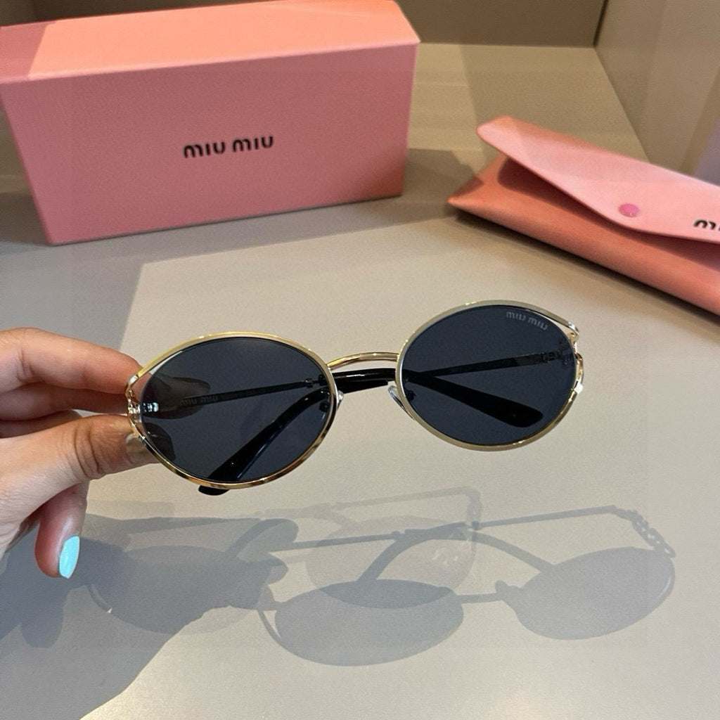 Miu Miu Metal Fashion Brown Lens Sunglasses for Men & Women - 399235 - detail image 2