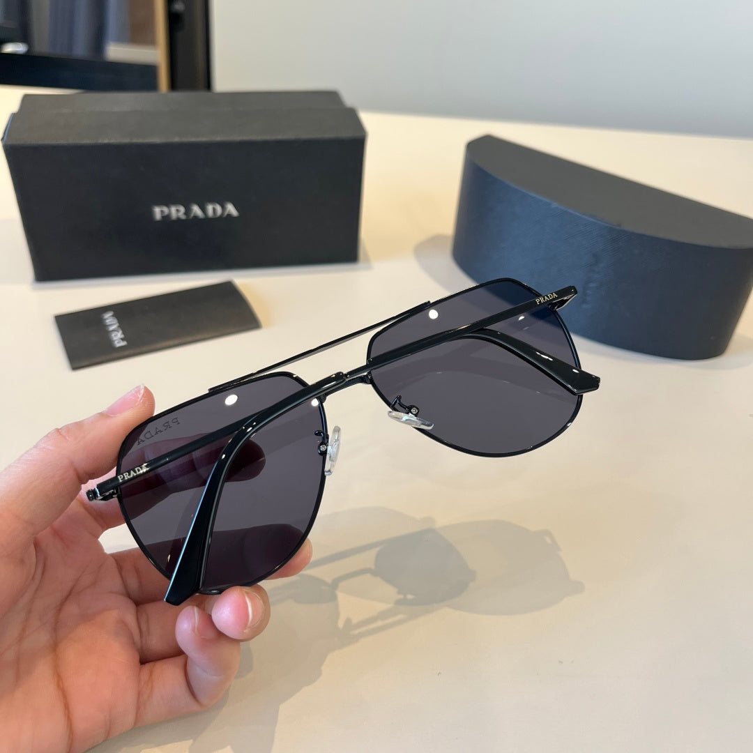 Prada Polarized Fashion Black Lens Sunglasses for Men - 487062 - detail image 7