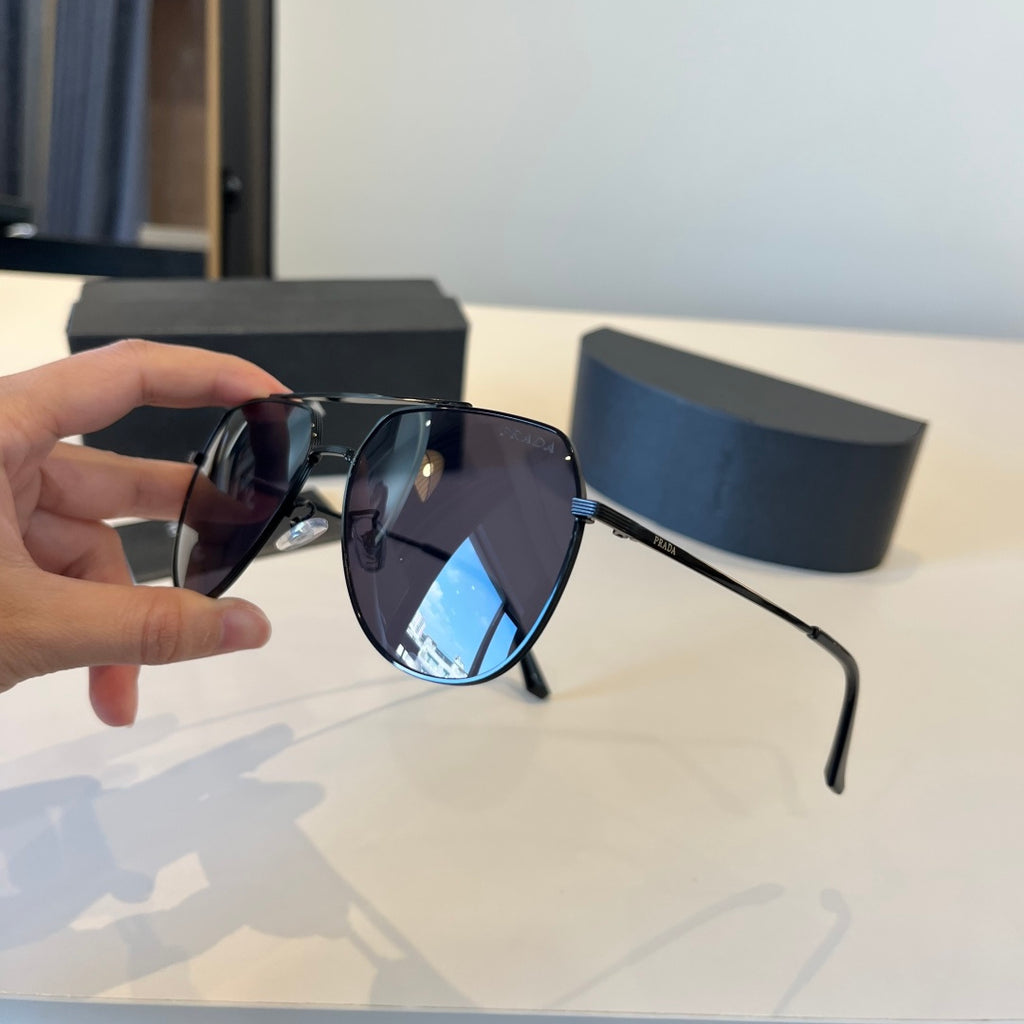 Prada Polarized Fashion Black Lens Sunglasses for Men - 487062 - detail image 4