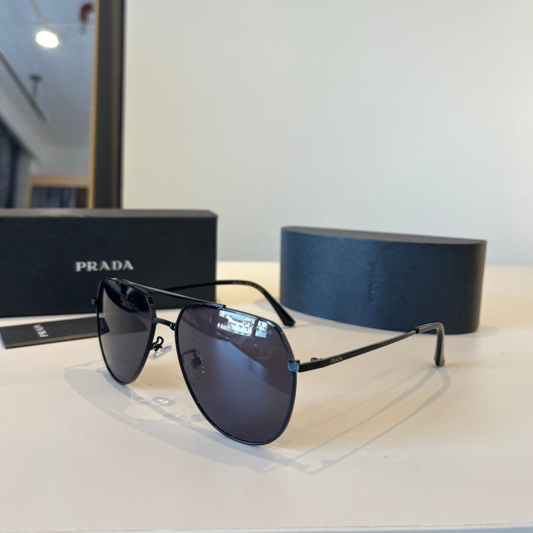 Prada Polarized Fashion Black Lens Sunglasses for Men - 487062 - detail image 3