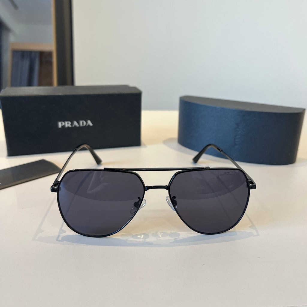 Prada Polarized Fashion Black Lens Sunglasses for Men - 487062 - detail image 2