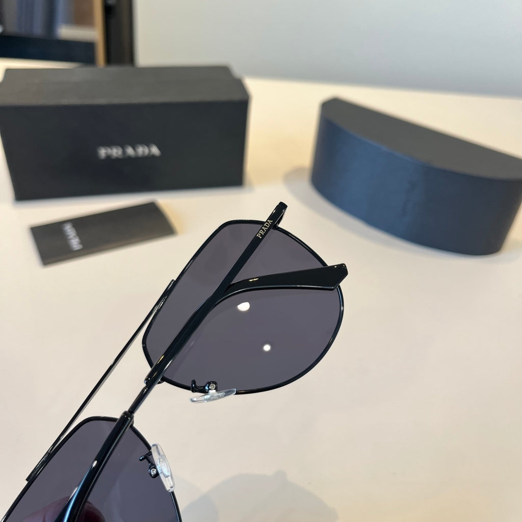 Prada Polarized Fashion Black Lens Sunglasses for Men - 487062 - detail image 8