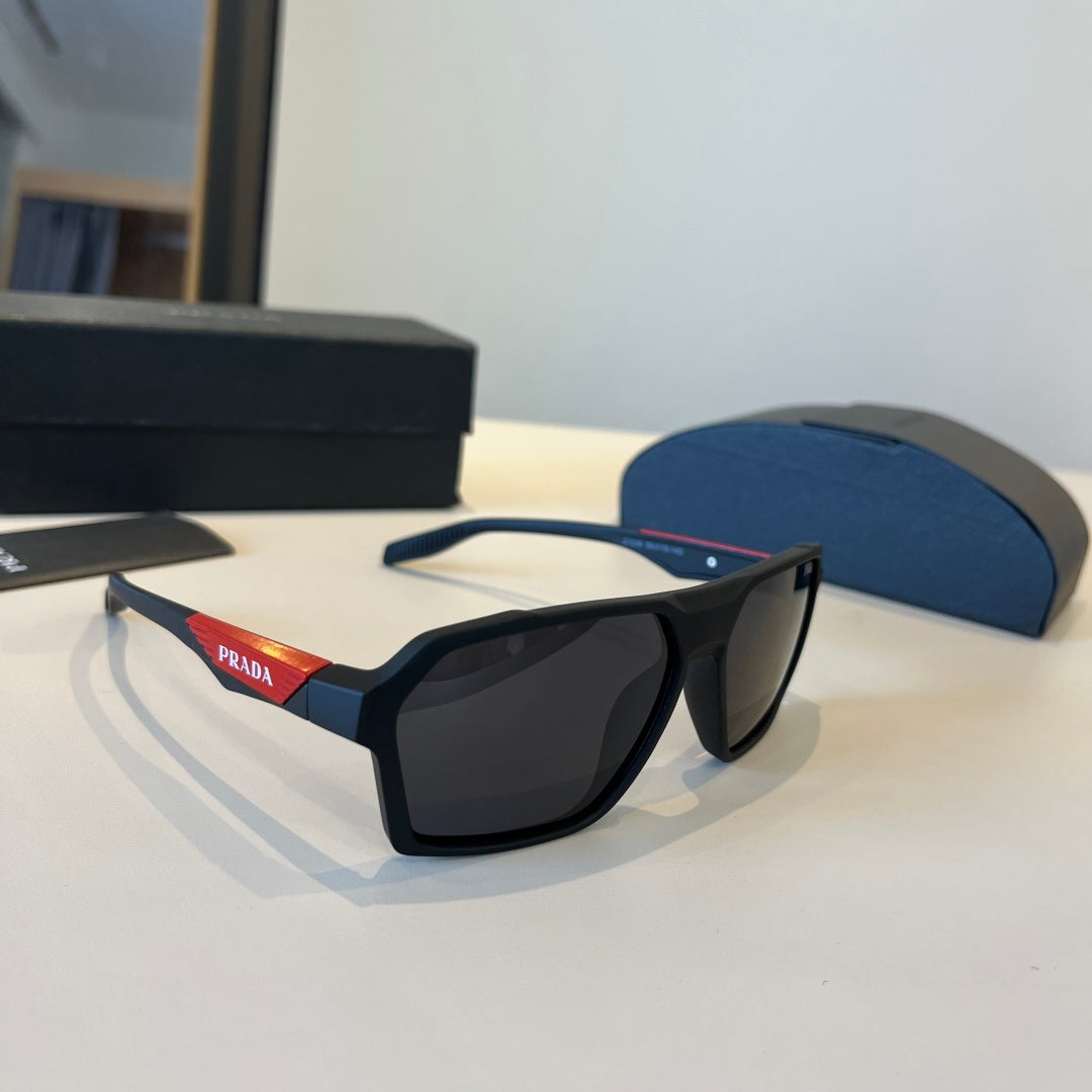 Prada Fashion Black Lens Sunglasses for Men & Women - 382713