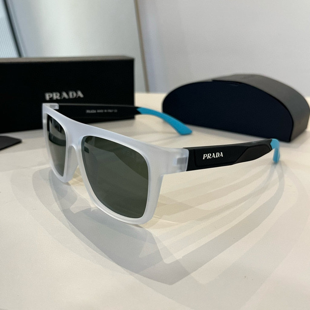 Prada Polarized Fashion Silver Lens Sunglasses for Men - 465566 - detail image 3