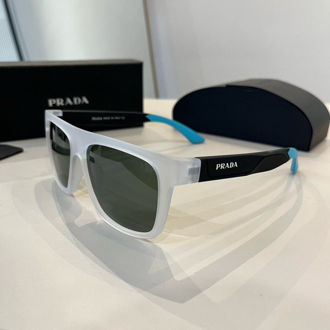Prada Polarized Fashion Silver Lens Sunglasses for Men - 465566 - detail image 3