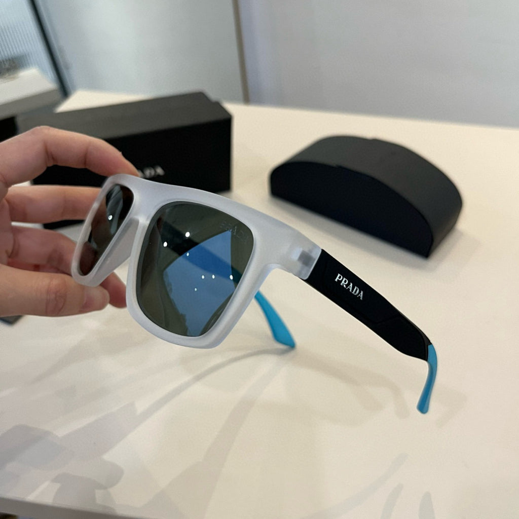 Prada Polarized Fashion Silver Lens Sunglasses for Men - 465566 - detail image 4