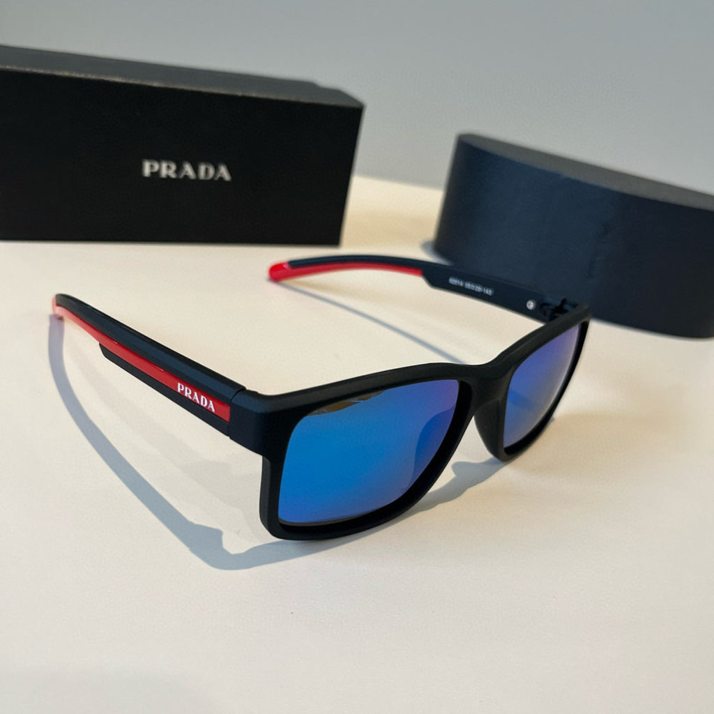 Prada Fashion Blue Lens Sunglasses for Men & Women - 487070