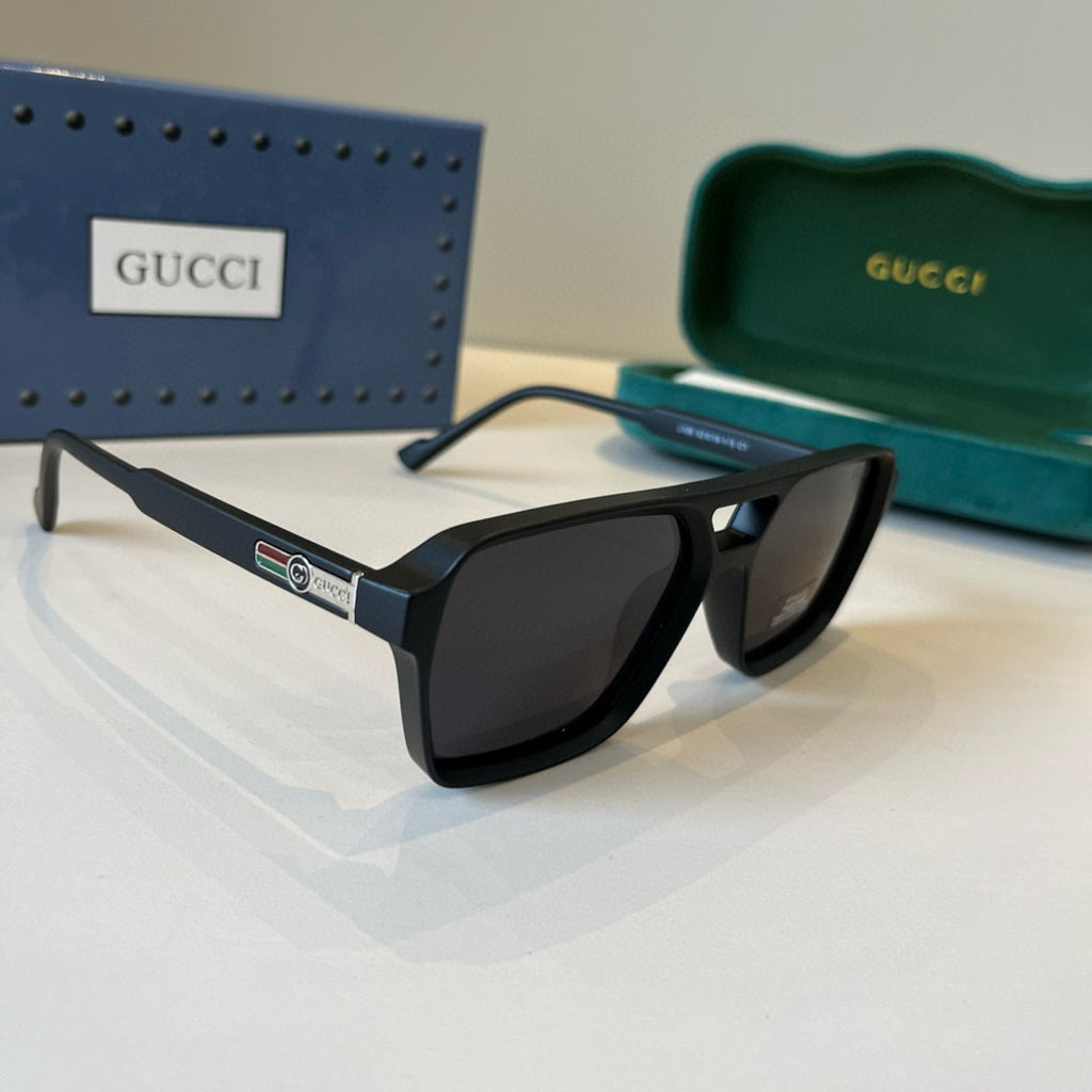 Gucci Oversized Black Lens Sunglasses for Men & Women - 486452