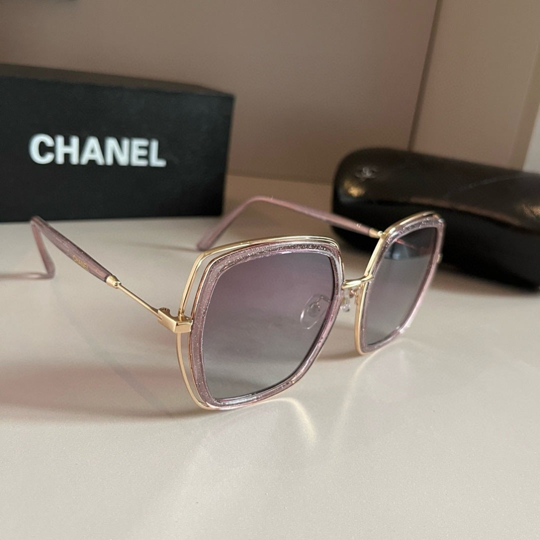 Chanel Oversized Silver Lens Sunglasses for Men & Women - 415273