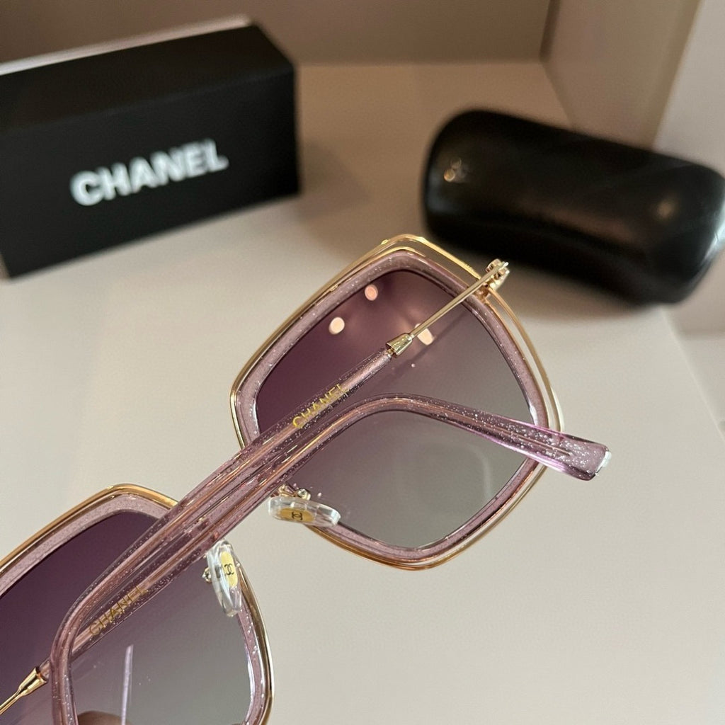 Chanel Oversized Silver Lens Sunglasses for Men & Women - 415273 - detail image 7