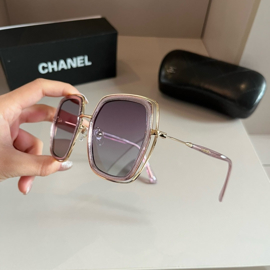 Chanel Oversized Silver Lens Sunglasses for Men & Women - 415273 - detail image 3