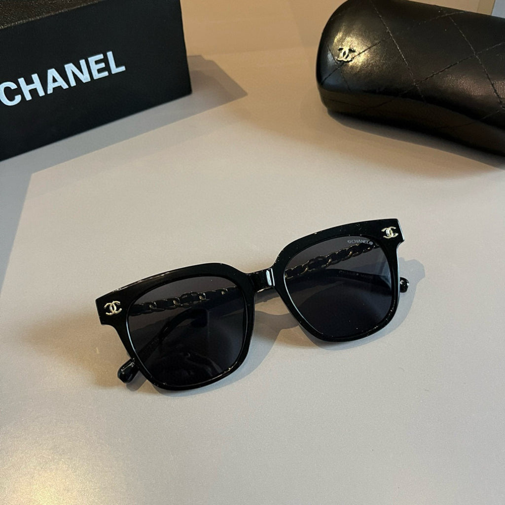 Chanel Oversized Gold Lens Sunglasses for Men & Women - 997780 - detail image 7