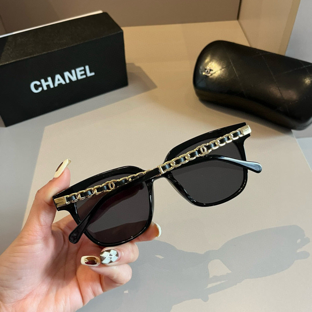Chanel Oversized Gold Lens Sunglasses for Men & Women - 997780 - detail image 8