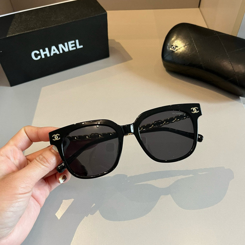 Chanel Oversized Gold Lens Sunglasses for Men & Women - 997780 - detail image 6