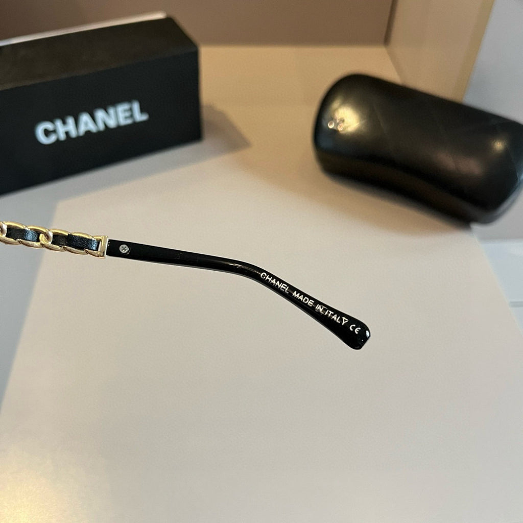 Chanel Oversized Gold Lens Sunglasses for Men & Women - 997780 - detail image 9