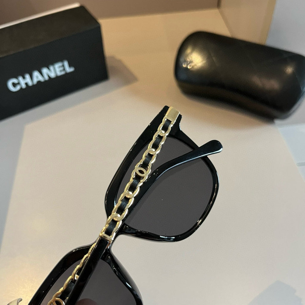 Chanel Oversized Gold Lens Sunglasses for Men & Women - 997780 - detail image 5