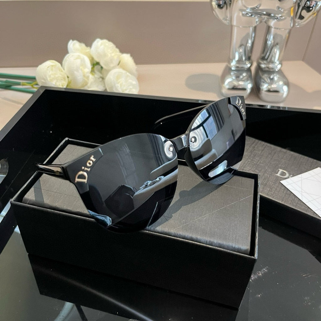 Dior Fashion Black Lens Sunglasses for Men & Women - 431863