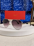 Cartier Folding Fashion Red Lens Sunglasses for Men & Women