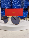 Cartier Folding Fashion Blue Lens Sunglasses for Men & Women