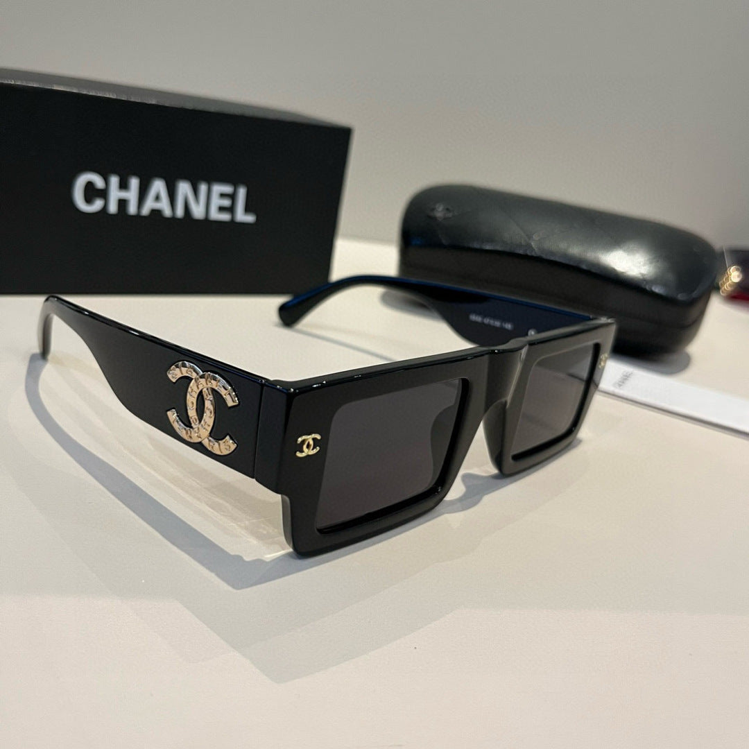 Chanel Fashion Black Lens Sunglasses for Men & Women - 415274