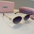 Miu Miu Metal Fashion Purple Lens Sunglasses for Men & Women - 358671