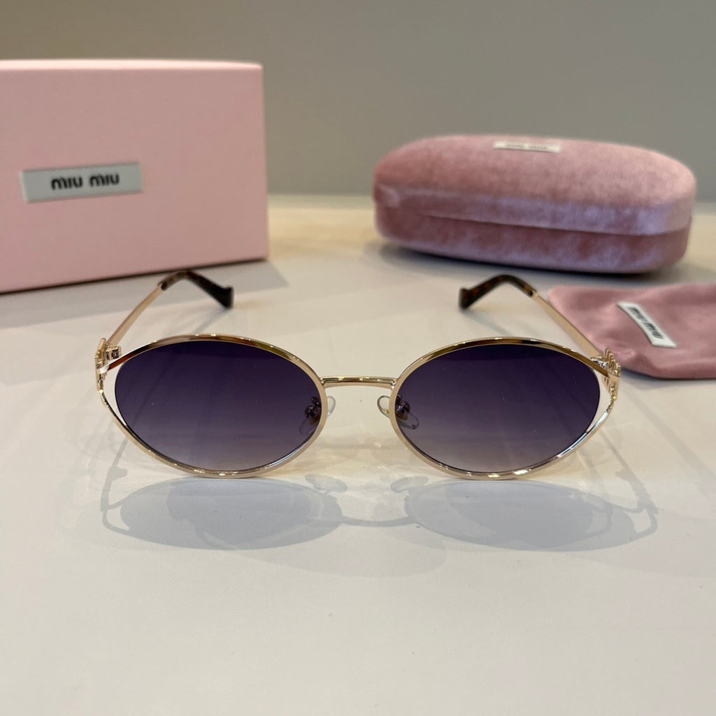 Miu Miu Metal Fashion Purple Lens Sunglasses for Men & Women - 358671 - detail image 2