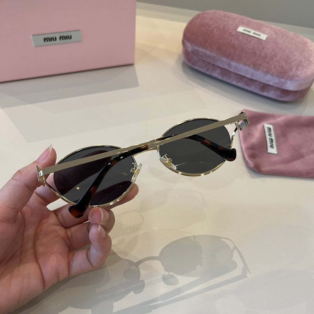 Miu Miu Metal Fashion Silver Lens Sunglasses for Men & Women - 382964 - detail image 5