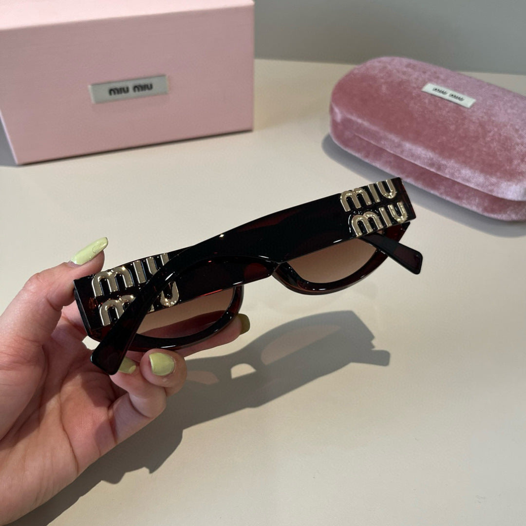 Miu Miu Cat-Eye Black Lens Sunglasses for Men & Women - 416195 - detail image 9