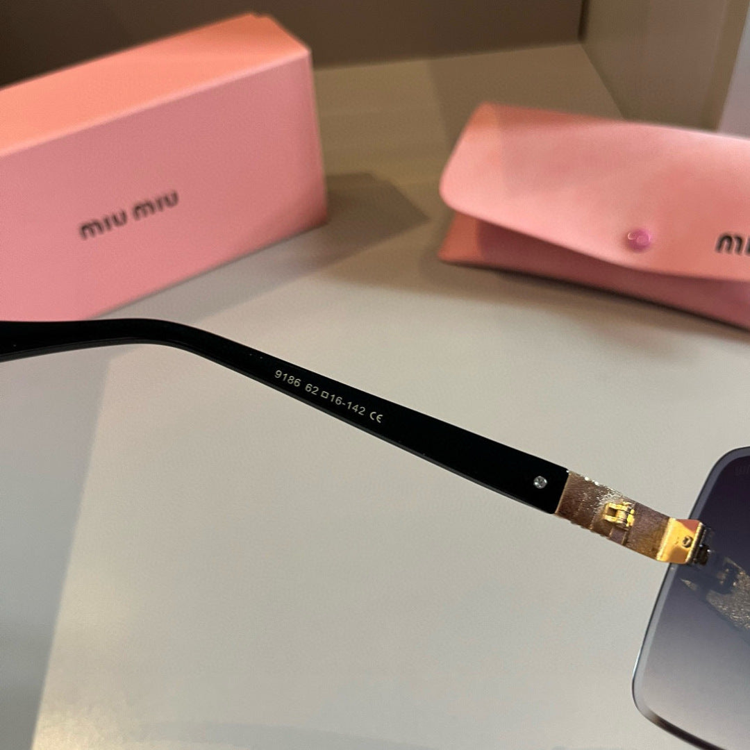 Miu Miu Lightweight Rimless Silver Lens Sunglasses for Women - 487678 - detail image 8