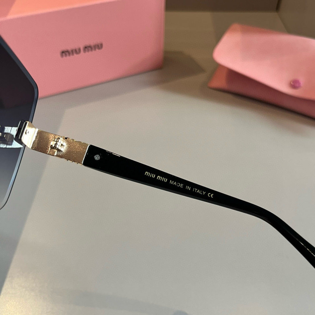 Miu Miu Lightweight Rimless Silver Lens Sunglasses for Women - 487678 - detail image 7